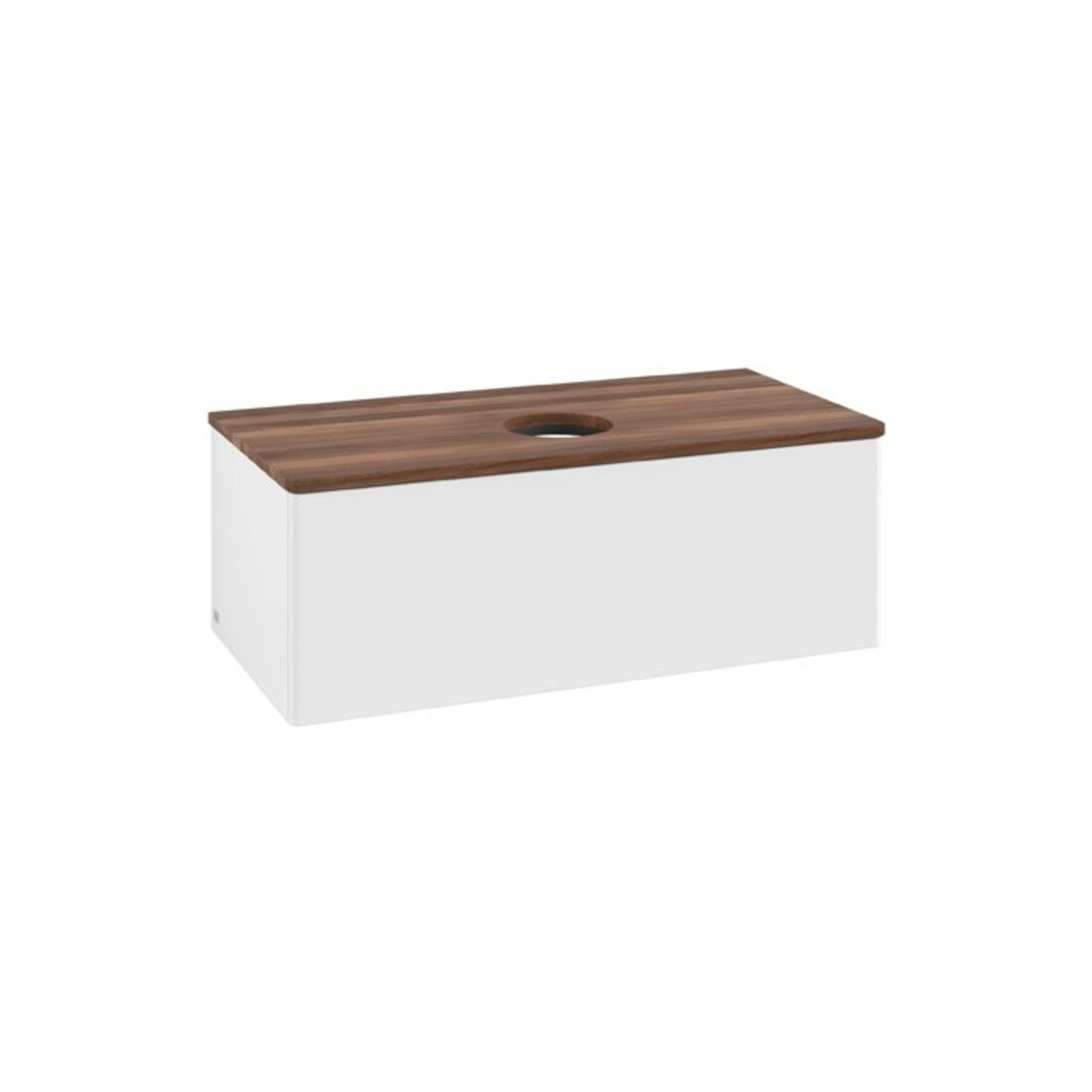 V&B Waschtischunterschrank ohne Frontstruktur Antao 100x36x50cm, WBP-farbe w. wal, wh. m Lac