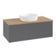 V&B Waschtischunterschrank ohne Frontstruktur Antao 100x36x50cm, WBP hon. Oa, Anthrac. m Lac-1
