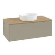 V&B Waschtischunterschrank ohne Frontstruktur Antao 100x36x50cm, WBP hon. Oa, st. Gr m Lac
