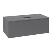 V&B Waschtischunterschrank ohne Frontstruktur Antao 100x36x50cm, WBP Lac, Anthrac. m Lac