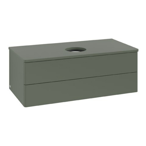 V&B Waschtischunterschrank ohne Frontstruktur Antao 100x36x50cm, WBP Lac, lea gre. m Lac