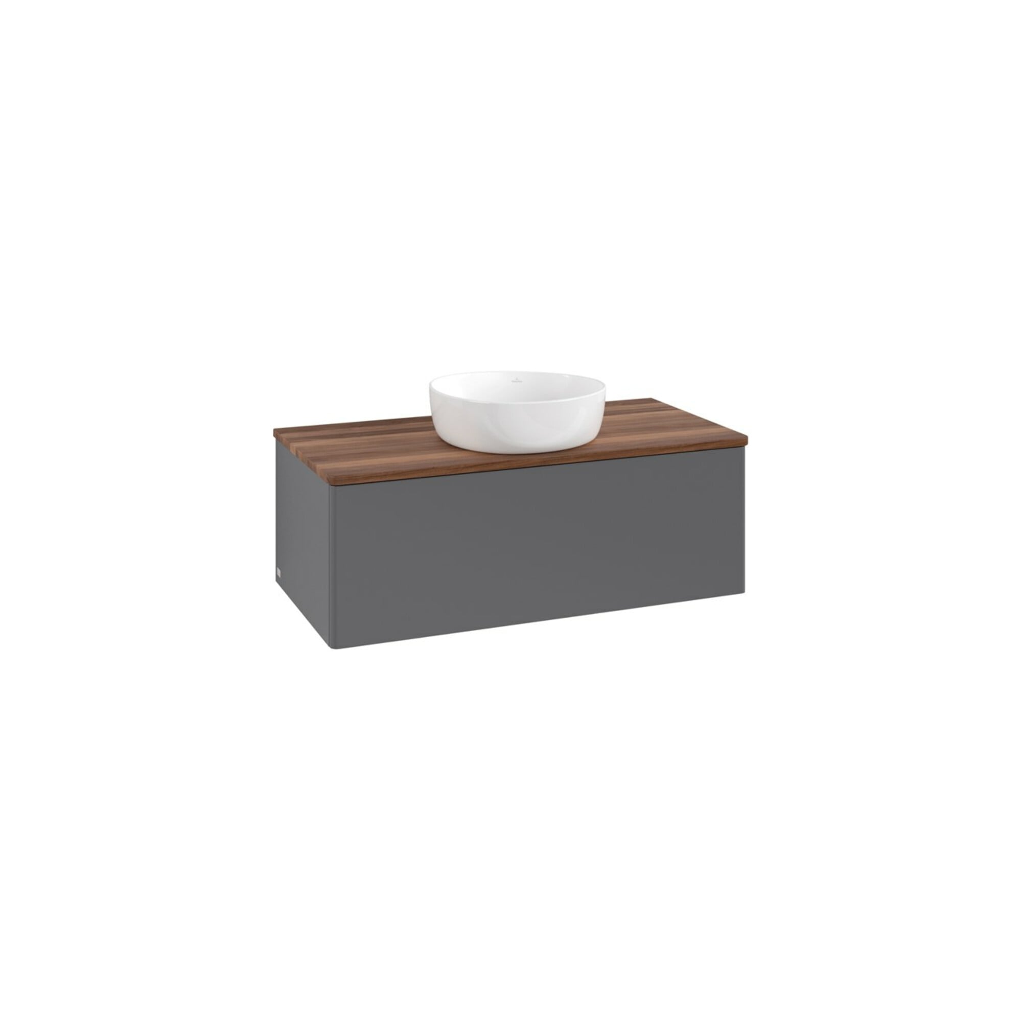 V&B Waschtischunterschrank ohne Frontstruktur Antao 100x36x50cm, WBP w. wal, Anthrac. m Lac ; Villeroy & Boch