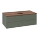 V&B Waschtischunterschrank ohne Frontstruktur Antao 100x36x50cm, WBP w. wal, lea gre. m Lac-1