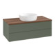 V&B Waschtischunterschrank ohne Frontstruktur Antao 100x36x50cm, WBP w. wal, lea gre. m Lac-3