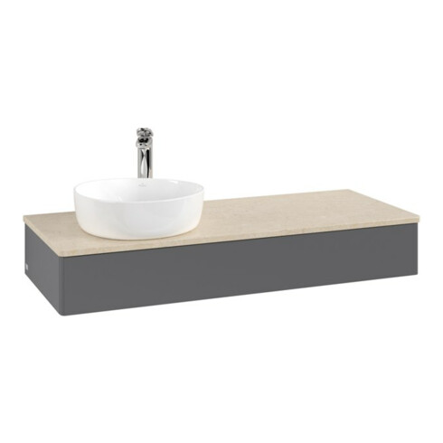 V&B Waschtischunterschrank ohne Frontstruktur Antao 120x19x50cm, HL, WBP botti., A m Lac