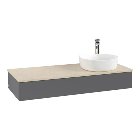 V&B Waschtischunterschrank ohne Frontstruktur Antao 120x19x50cm, HL, WBP botti., A m Lac