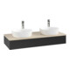 V&B Waschtischunterschrank ohne Frontstruktur Antao 120x19x50cm, HL, WBP botti., bla m Lac-3