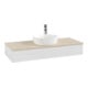 V&B Waschtischunterschrank ohne Frontstruktur Antao 120x19x50cm, HL, WBP botti., glo wh. Lac-1