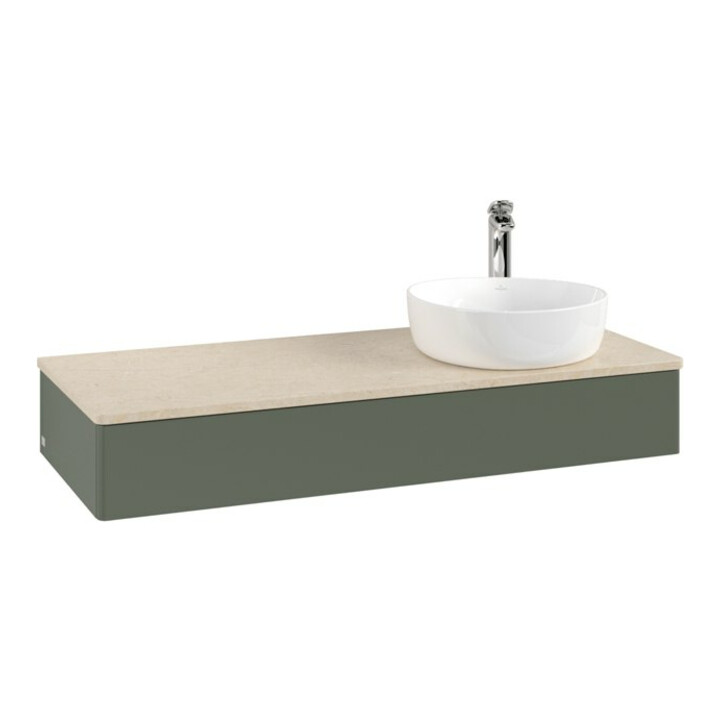 V&B Waschtischunterschrank ohne Frontstruktur Antao 120x19x50cm, HL, WBP botti., le g. m Lac