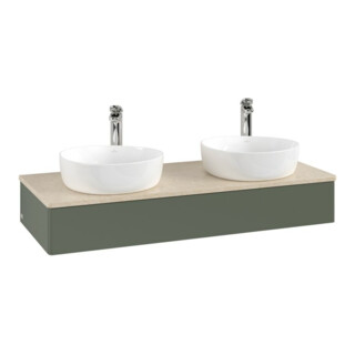 V&B Waschtischunterschrank ohne Frontstruktur Antao 120x19x50cm, HL, WBP botti., le g. m Lac