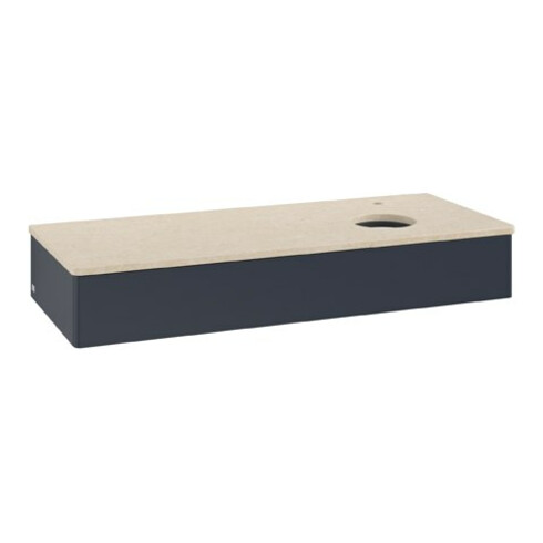 V&B Waschtischunterschrank ohne Frontstruktur Antao 120x19x50cm, HL, WBP botti., md b m Lac