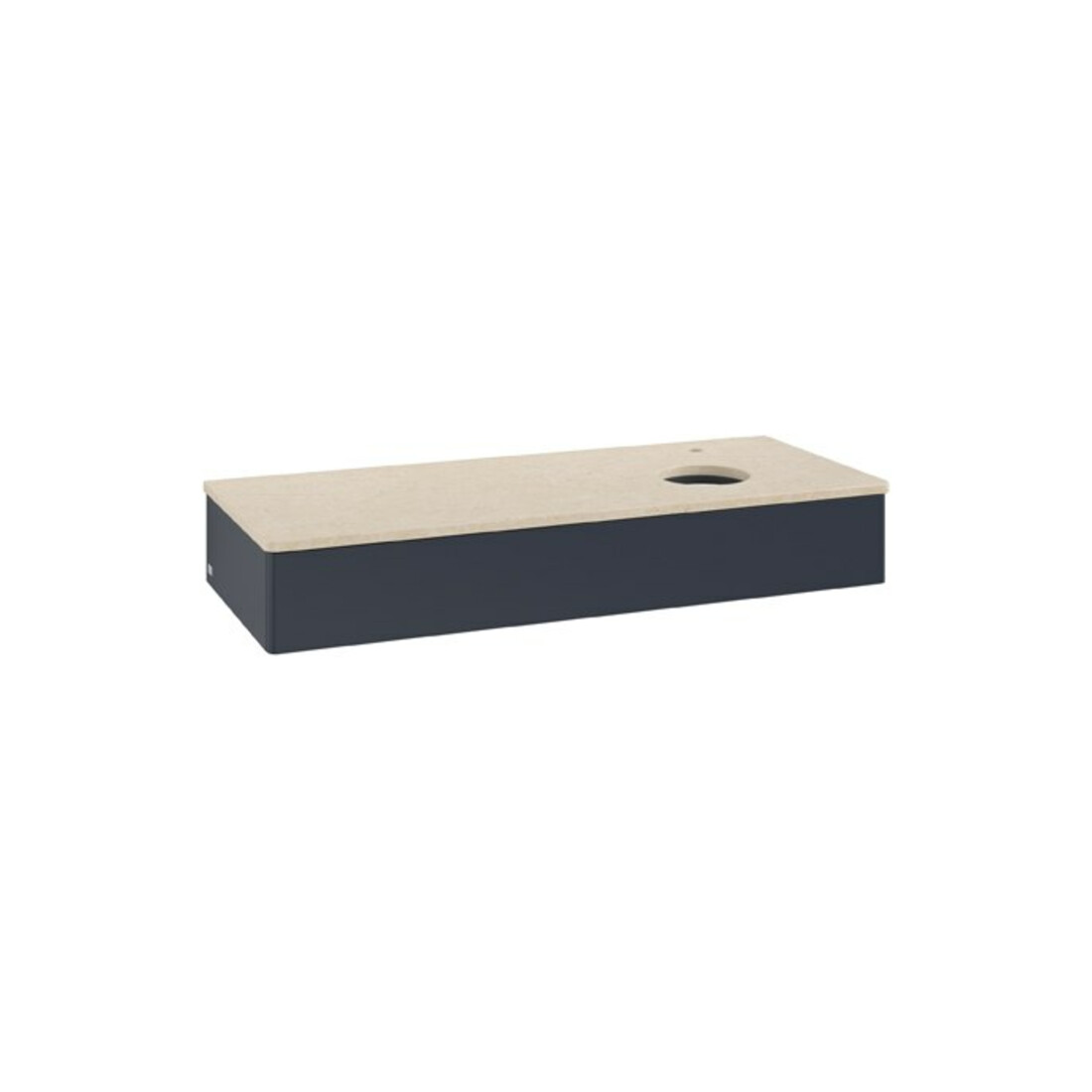 V&B Waschtischunterschrank ohne Frontstruktur Antao 120x19x50cm, HL, WBP botti., md b m Lac