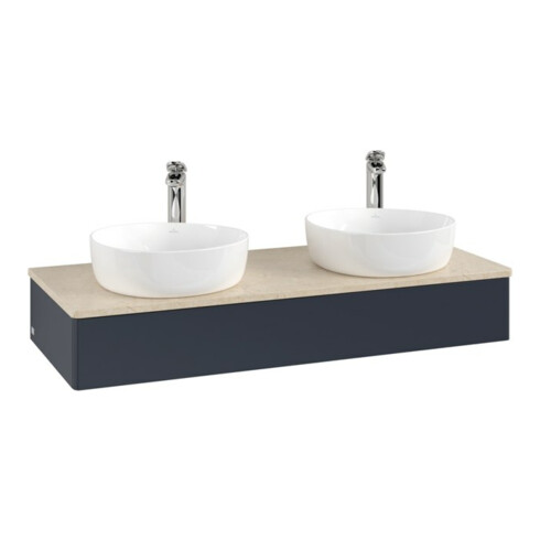 V&B Waschtischunterschrank ohne Frontstruktur Antao 120x19x50cm, HL, WBP botti., md b m Lac