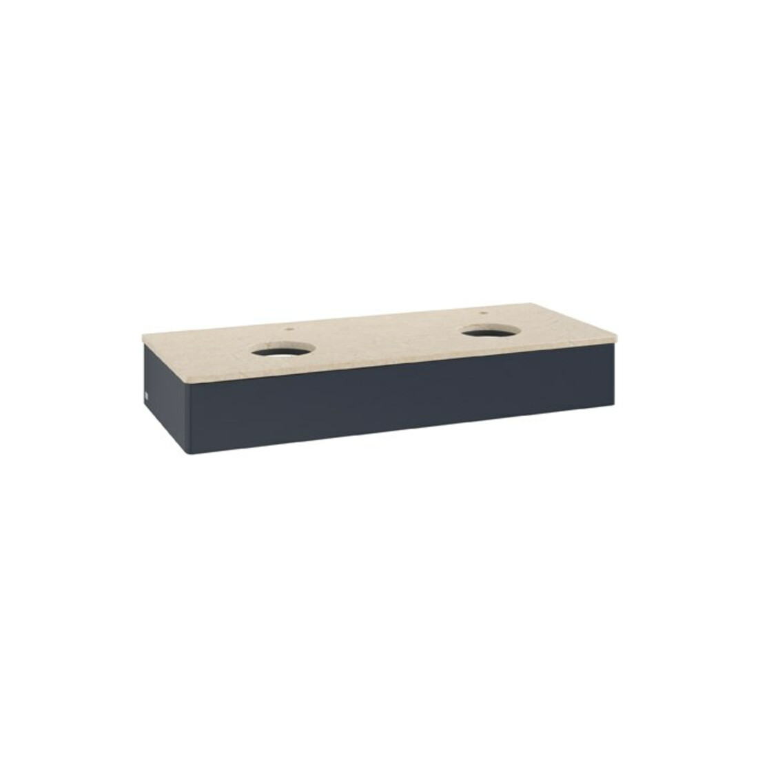 V&B Waschtischunterschrank ohne Frontstruktur Antao 120x19x50cm, HL, WBP botti., md b m Lac
