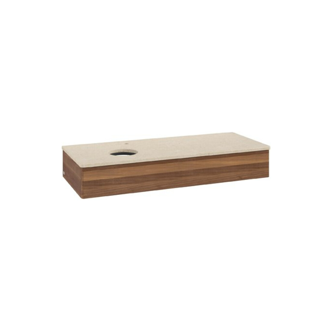 V&B Waschtischunterschrank ohne Frontstruktur Antao 120x19x50cm, HL, WBP botti., w. wal