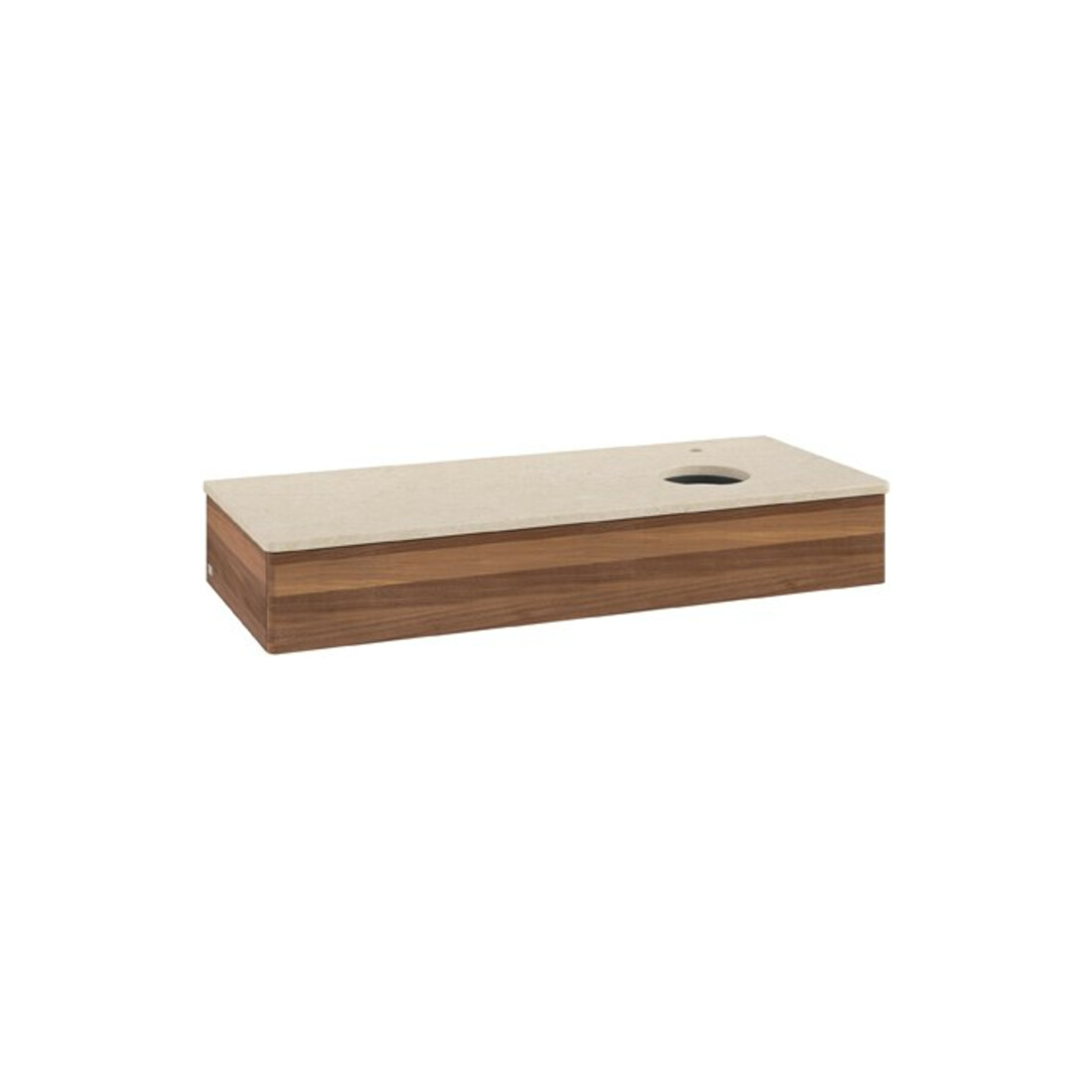 V&B Waschtischunterschrank ohne Frontstruktur Antao 120x19x50cm, HL, WBP botti., w. wal