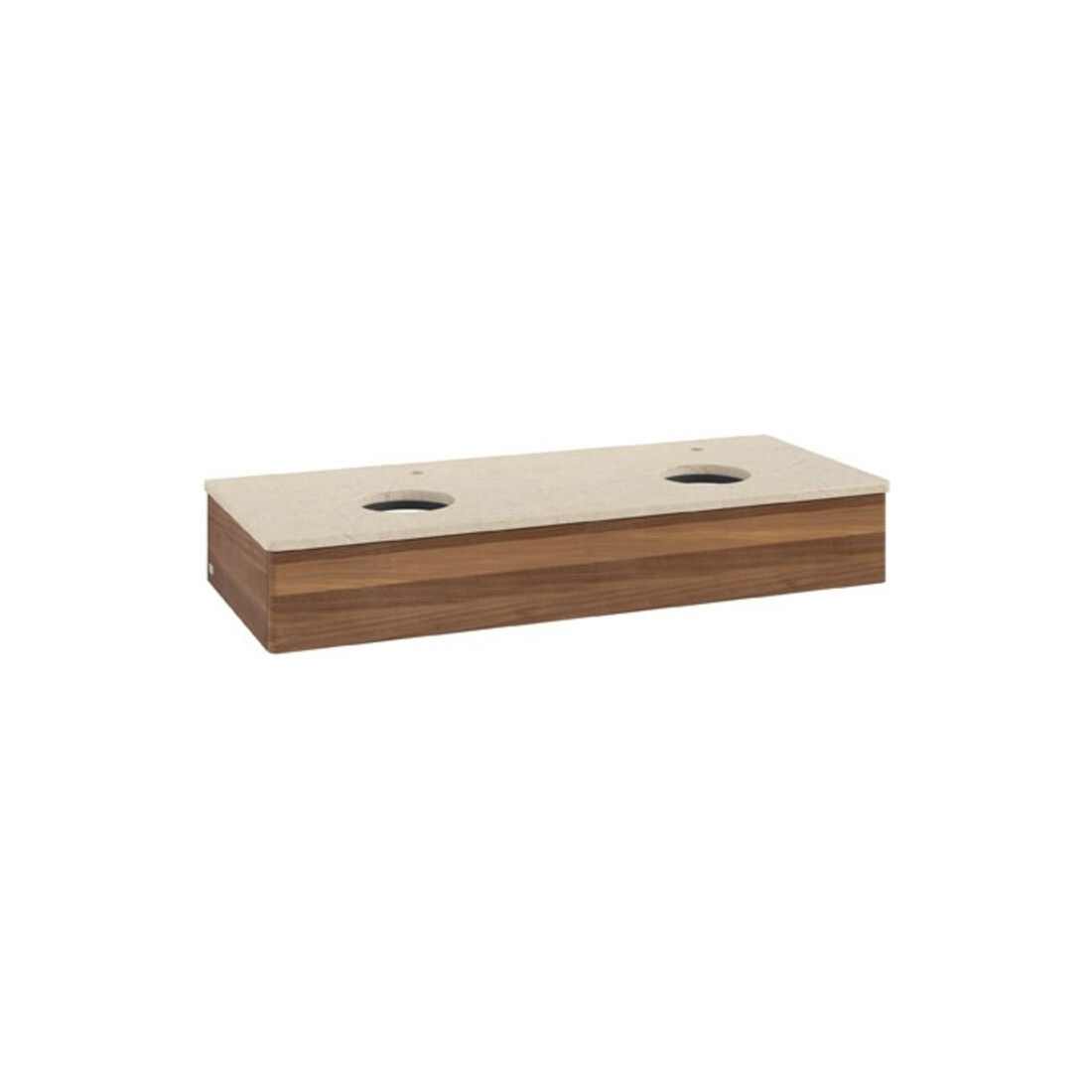 V&B Waschtischunterschrank ohne Frontstruktur Antao 120x19x50cm, HL, WBP botti., w. wal