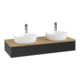 V&B Waschtischunterschrank ohne Frontstruktur Antao 120x19x50cm, HL, WBP hon. Oa, bla m Lac-1