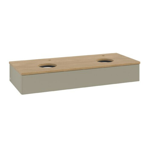 V&B Waschtischunterschrank ohne Frontstruktur Antao 120x19x50cm, HL, WBP hon. Oa, st G m Lac