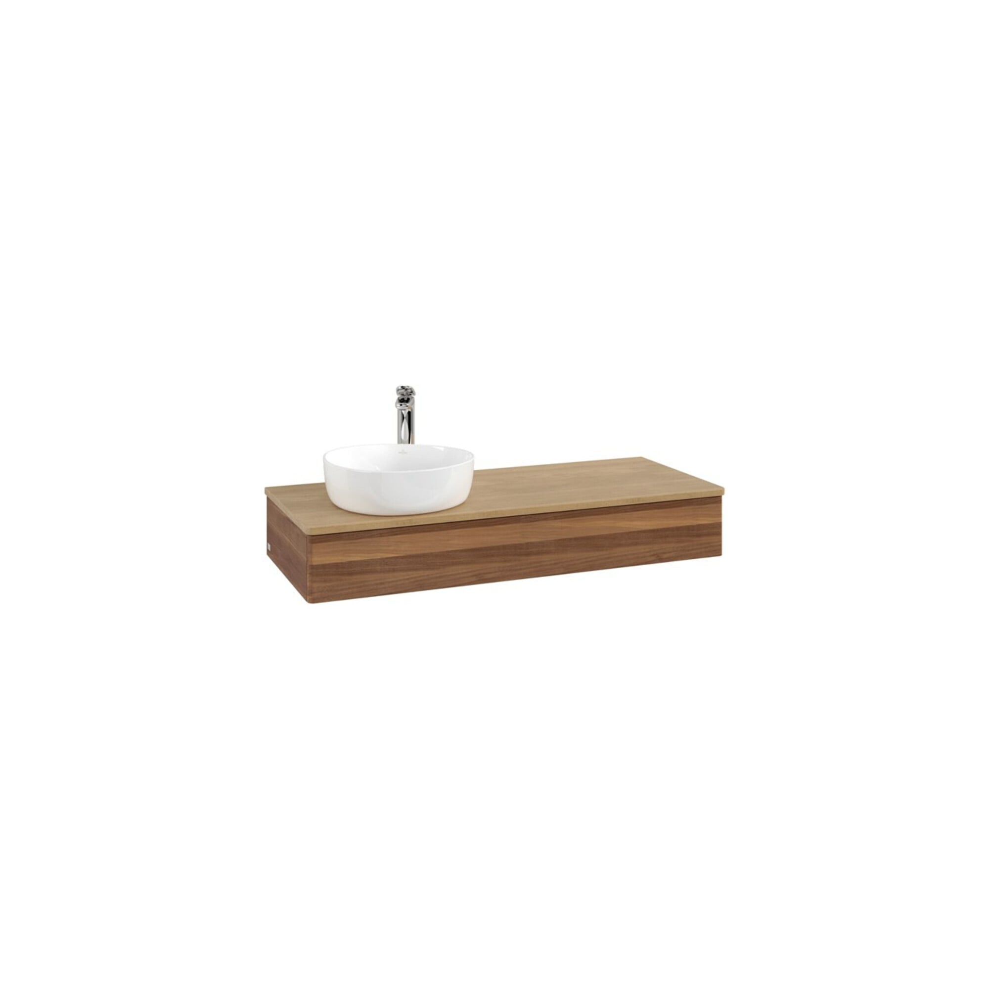 V&B Waschtischunterschrank ohne Frontstruktur Antao 120x19x50cm, HL, WBP hon. Oa, w. wal ; Villeroy & Boch