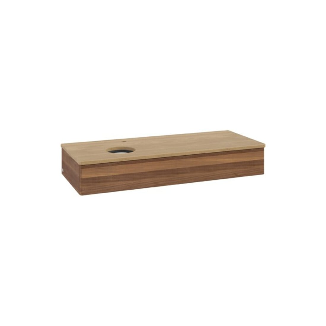 V&B Waschtischunterschrank ohne Frontstruktur Antao 120x19x50cm, HL, WBP hon. Oa, w. wal