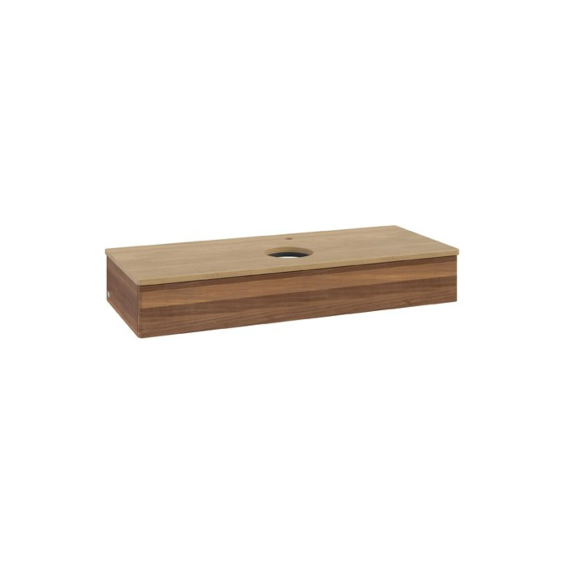 V&B Waschtischunterschrank ohne Frontstruktur Antao 120x19x50cm, HL, WBP hon. Oa, w. wal