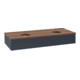 V&B Waschtischunterschrank ohne Frontstruktur Antao 120x19x50cm, HL, WBP w wal, md bl. m Lac-3