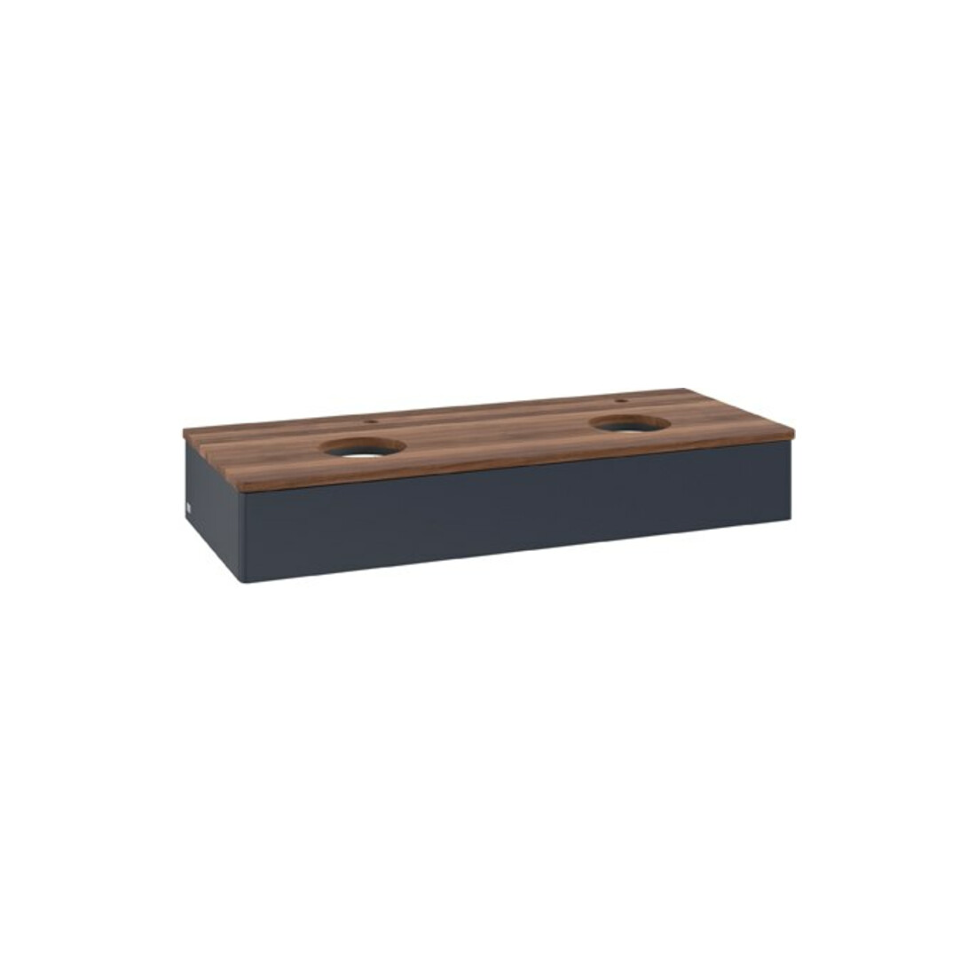V&B Waschtischunterschrank ohne Frontstruktur Antao 120x19x50cm, HL, WBP w wal, md bl. m Lac