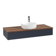 V&B Waschtischunterschrank ohne Frontstruktur Antao 120x19x50cm, HL, WBP w wal, md bl. m Lac