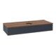 V&B Waschtischunterschrank ohne Frontstruktur Antao 120x19x50cm, HL, WBP w wal, md bl. m Lac-3
