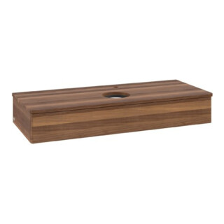 V&B Waschtischunterschrank ohne Frontstruktur Antao 120x19x50cm, HL, WBP w. wal, w. wal