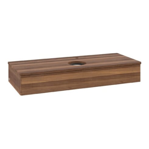 V&B Waschtischunterschrank ohne Frontstruktur Antao 120x19x50cm, HL, WBP w. wal, w. wal