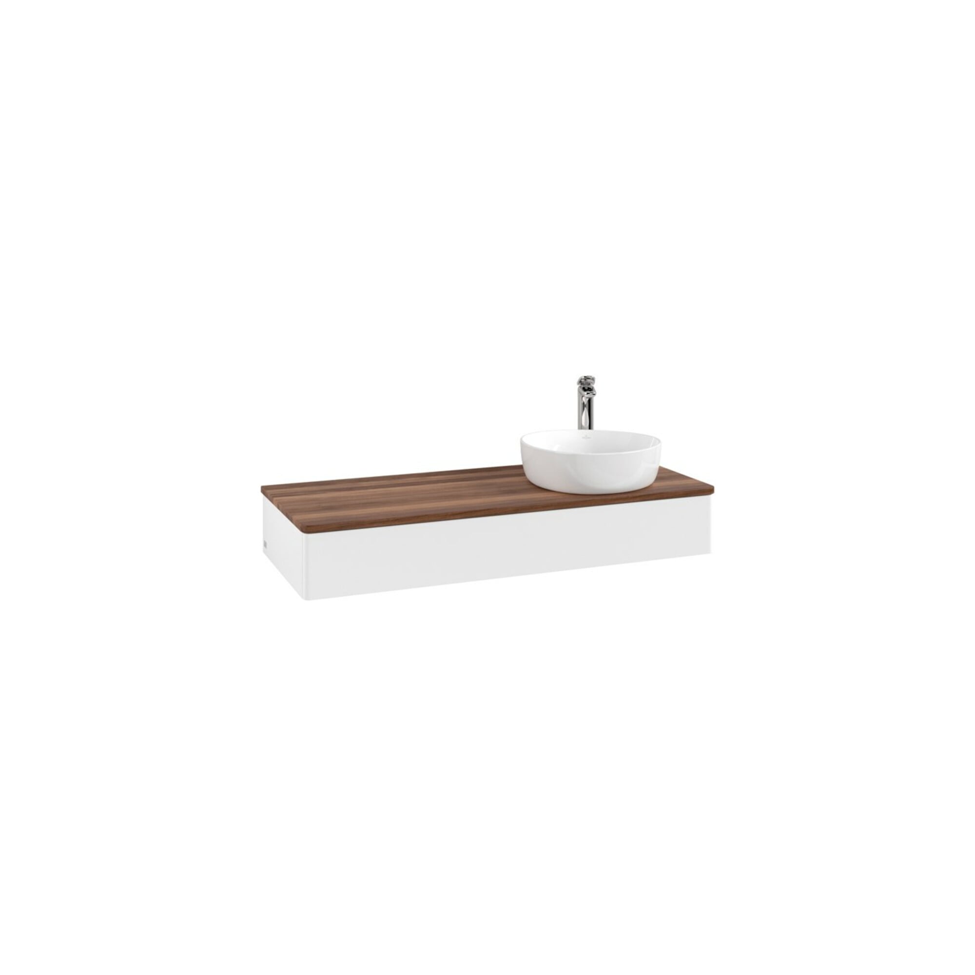 V&B Waschtischunterschrank ohne Frontstruktur Antao 120x19x50cm, HL, WBP w. wal, wh. m Lac ; Villeroy & Boch