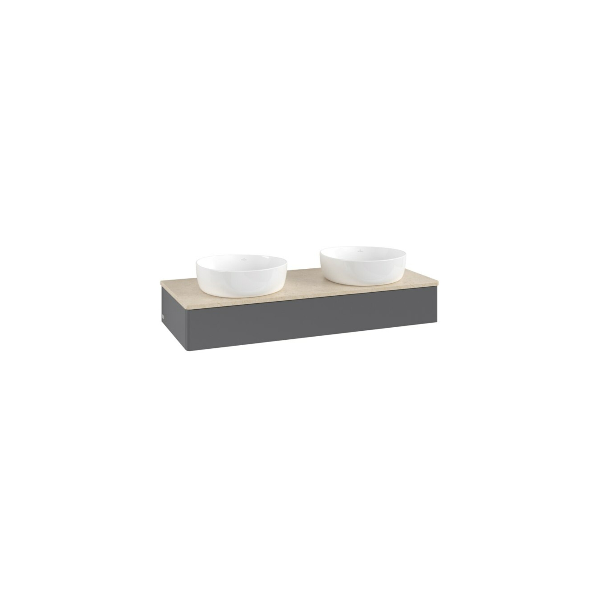V&B Waschtischunterschrank ohne Frontstruktur Antao 120x19x50cm, WBP botti., Anthrac. m Lac ; Villeroy & Boch