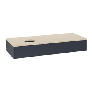 V&B Waschtischunterschrank ohne Frontstruktur Antao 120x19x50cm, WBP botti., md bl. m Lac