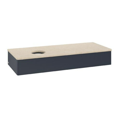 V&B Waschtischunterschrank ohne Frontstruktur Antao 120x19x50cm, WBP botti., md bl. m Lac
