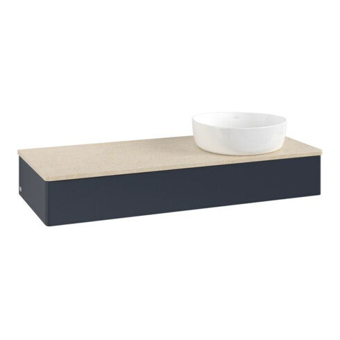 V&B Waschtischunterschrank ohne Frontstruktur Antao 120x19x50cm, WBP botti., md bl. m Lac