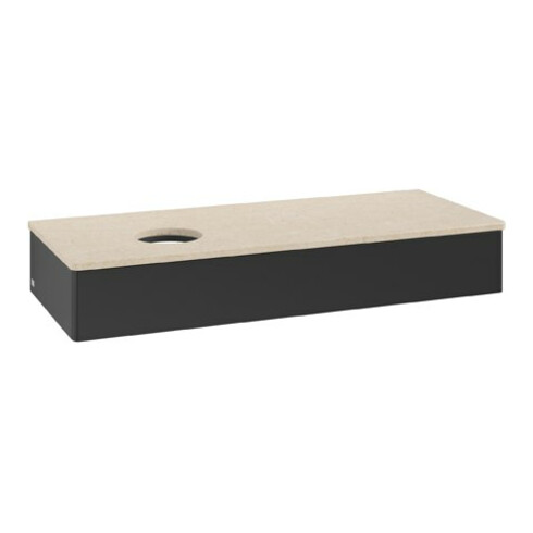 V&B Waschtischunterschrank ohne Frontstruktur Antao 120x19x50cm, WBP-farbe botti., bla m Lac