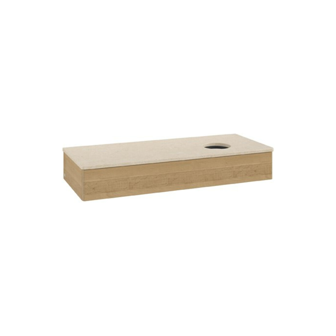 V&B Waschtischunterschrank ohne Frontstruktur Antao 120x19x50cm, WBP-farbe botti., honey oak
