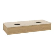 V&B Waschtischunterschrank ohne Frontstruktur Antao 120x19x50cm, WBP-farbe botti., honey oak-3