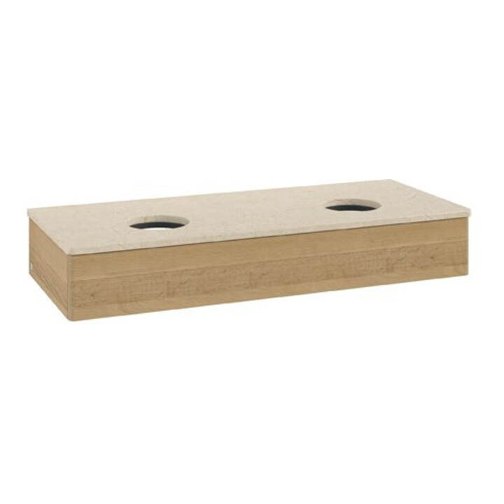 V&B Waschtischunterschrank ohne Frontstruktur Antao 120x19x50cm, WBP-farbe botti., honey oak