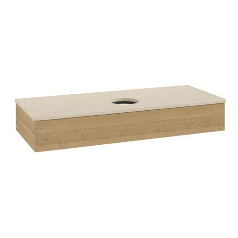 V&B Waschtischunterschrank ohne Frontstruktur Antao 120x19x50cm, WBP-farbe botti., honey oak