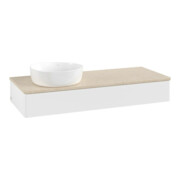 V&B Waschtischunterschrank ohne Frontstruktur Antao 120x19x50cm, WBP-farbe botti., wh. m Lac