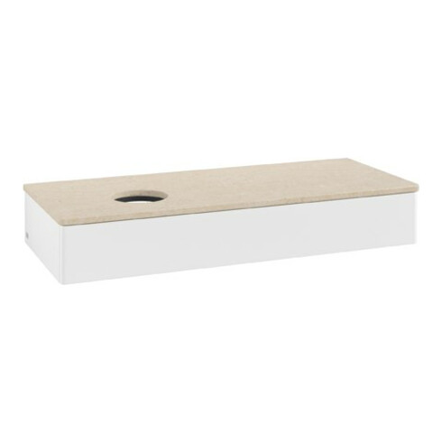 V&B Waschtischunterschrank ohne Frontstruktur Antao 120x19x50cm, WBP-farbe botti., wh. m Lac