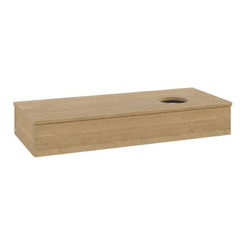 V&B Waschtischunterschrank ohne Frontstruktur Antao 120x19x50cm, WBP-farbe hon. Oa, hon. oak