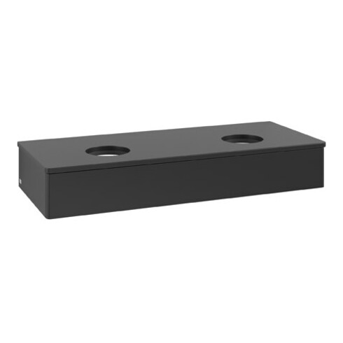 V&B Waschtischunterschrank ohne Frontstruktur Antao 120x19x50cm, WBP-farbe Lac, bla m Lac