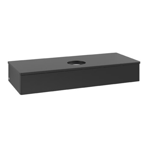 V&B Waschtischunterschrank ohne Frontstruktur Antao 120x19x50cm, WBP-farbe Lac, bla m Lac