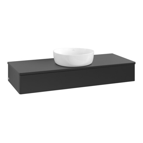 V&B Waschtischunterschrank ohne Frontstruktur Antao 120x19x50cm, WBP-farbe Lac, bla m Lac