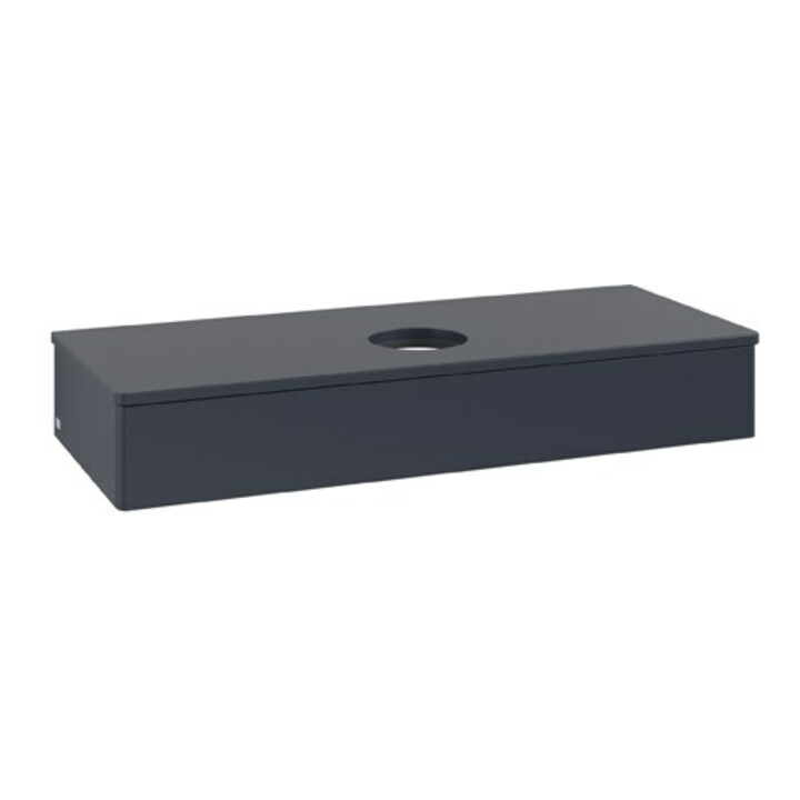 V&B Waschtischunterschrank ohne Frontstruktur Antao 120x19x50cm, WBP-farbe Lac, md bl. m Lac