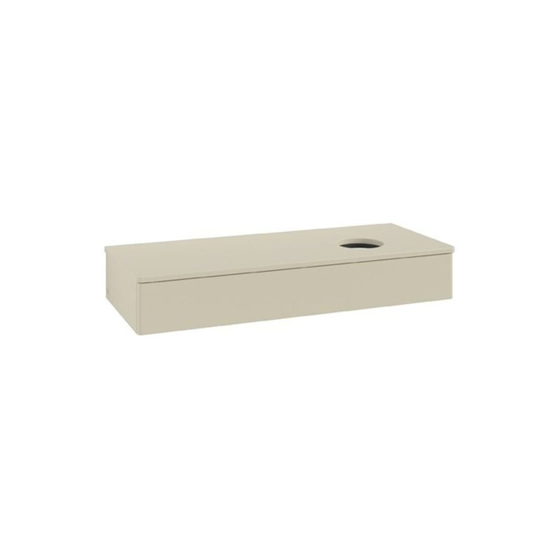 V&B Waschtischunterschrank ohne Frontstruktur Antao 120x19x50cm, WBP-farbe Lac, si Gr m Lac